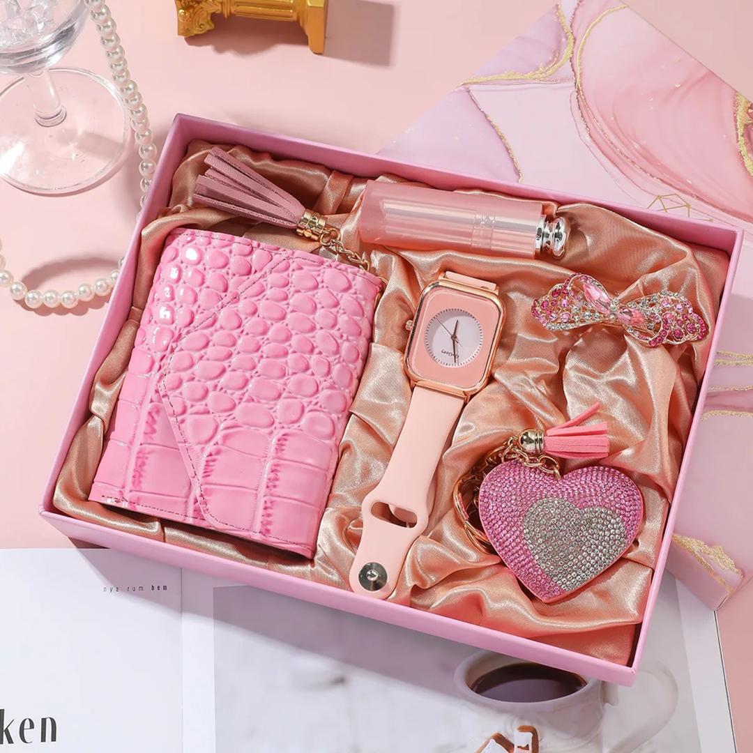 Accessoire de Luxe – Coffret Cadeau Pour Femme couleur rose MS00933 -  Sodishop