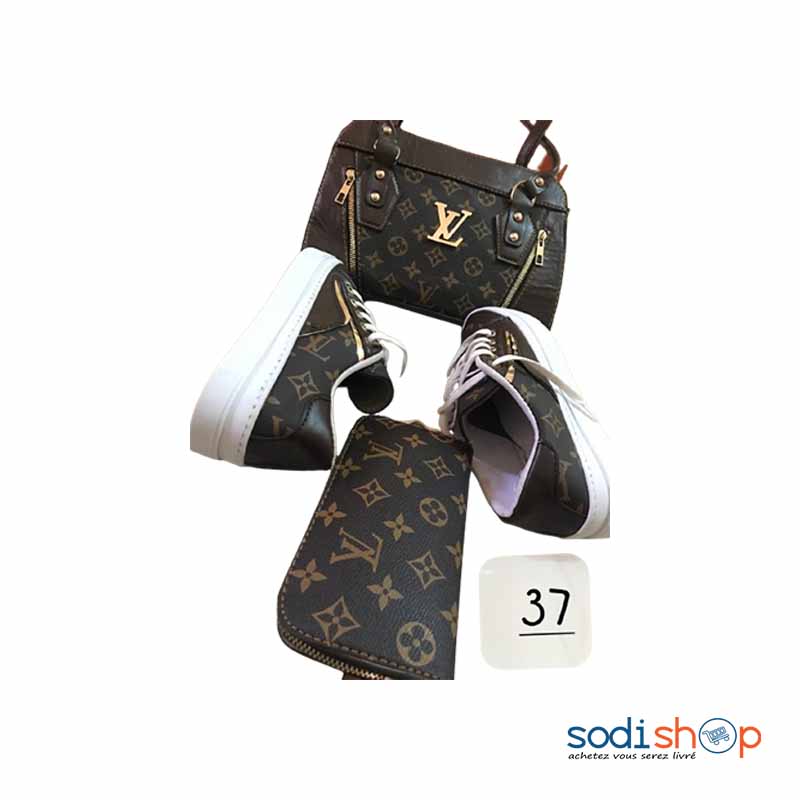 Accessoires Pour Femme - Sac à Main Louis Vuitton + Chaussures et Pochette  Couleur Noir SK00114 - Sodishop