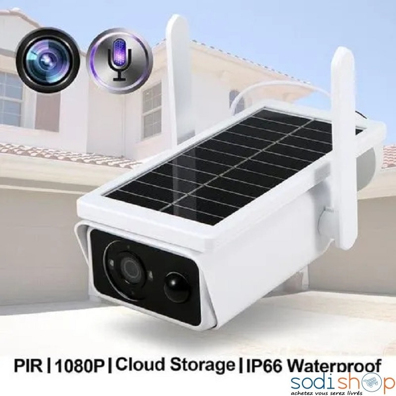Acheter Caméra IP sans fil HD à énergie solaire caméra de