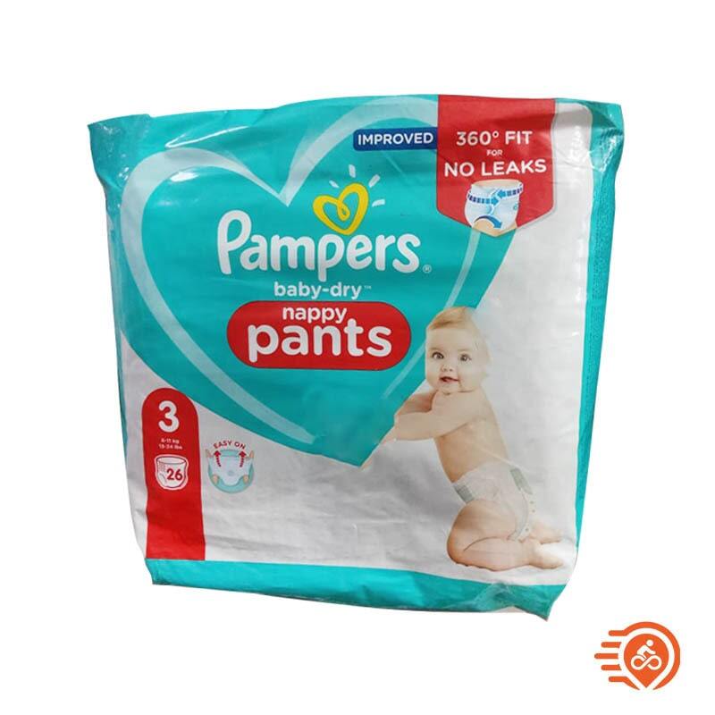 Pampers Couches-Culottes Baby-Dry Pants Taille 3 (6-11 kg), 192