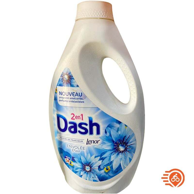 DASH Dash Lessives liquides envolée d'air fraîcheur Lenor 48 lavages  2x1,32l 48 lavages 2x1,32l pas cher 