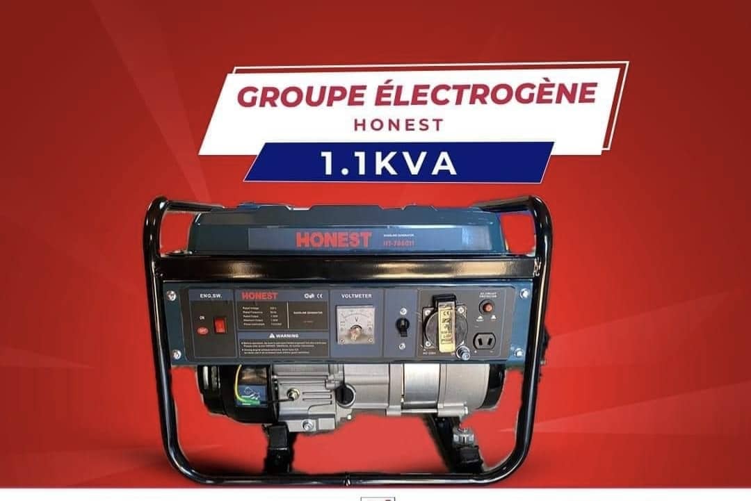 Groupe Electrogène Honest 1.1KVA Moteur à Essence Avec Démarage