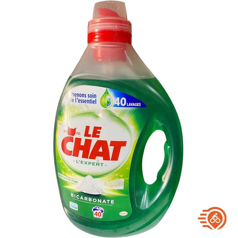 Le Chat Expert Bicarbonate - Lessive Liquide Linge 40 Lavages