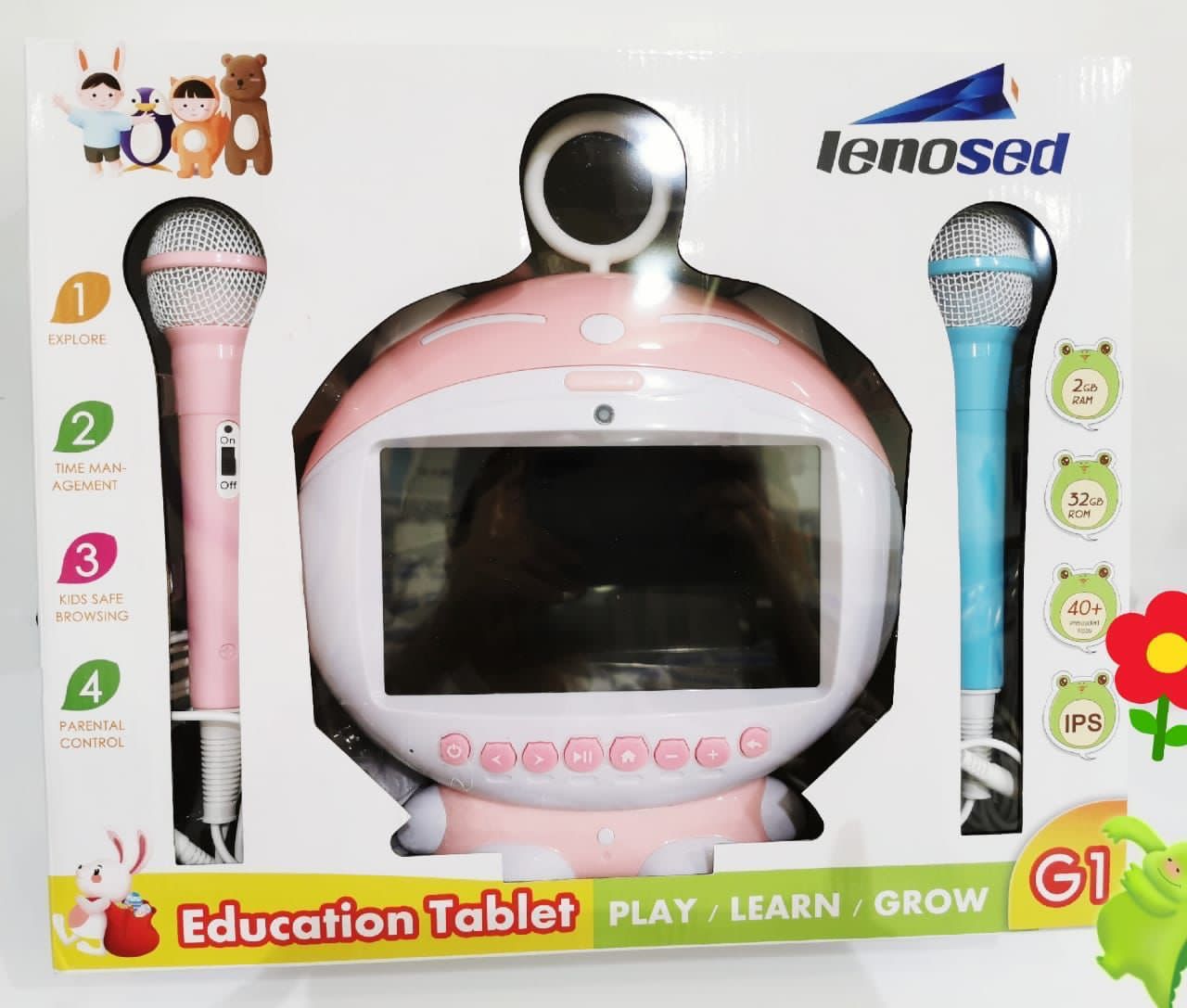 Tablette Educative pour Enfant De Marque Lenosed G1, Avec 2 Micro pour  Karaoke, Mémoire 16GB, Wi MN00391 - Sodishop
